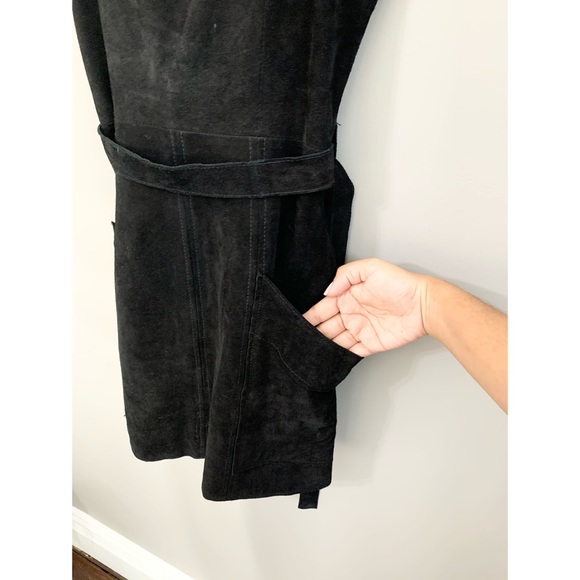 Free People 100% Suede Cow Leather Dress - Picture 3 of 10